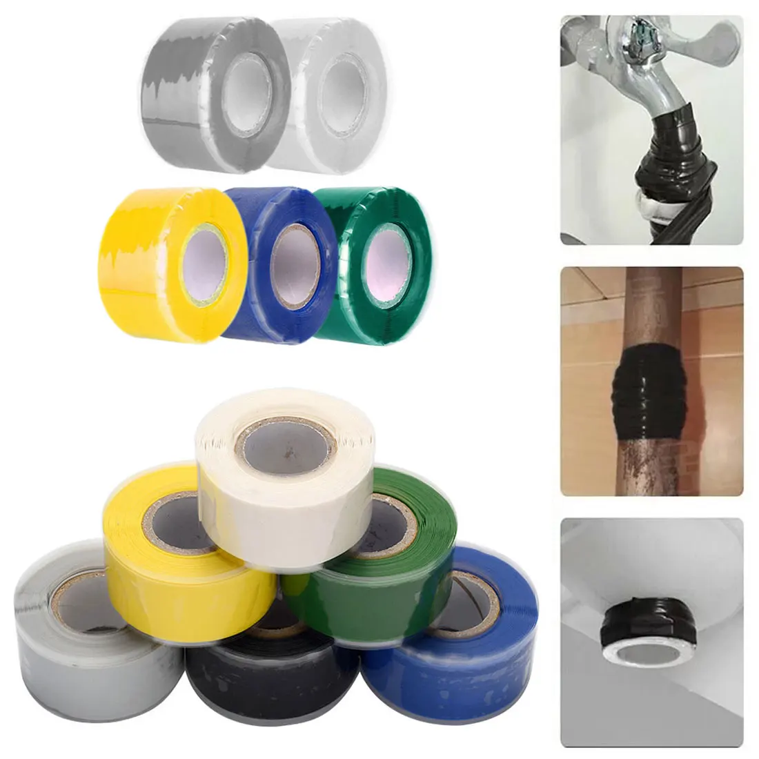 Сверхпрочная водонепроницаемая лента Fiberfix для предотвращения утечек ремонтная