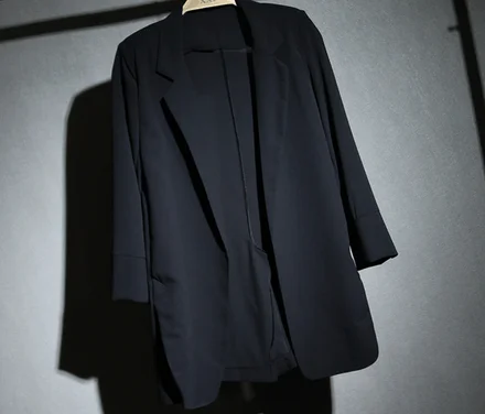 Деловой костюм верхняя одежда женские пальто летние однотонные блейзеры тонкое