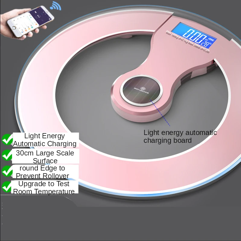 

LED Display Bluetooth Body Fat BMI Scale Smart Wireless Digital Bathroom Weight Scale Body Composition Analyzer Weighing Scale