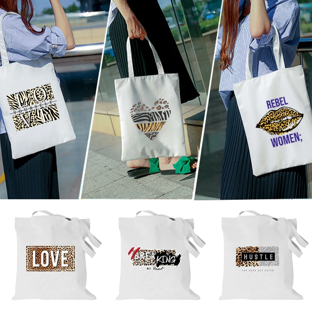 

Women Tote Bags Large Capacity Harajuku Cartoon Hip Hop Shopping Bag Canvas Bag Funny Women's Shoulder Bags Handbag