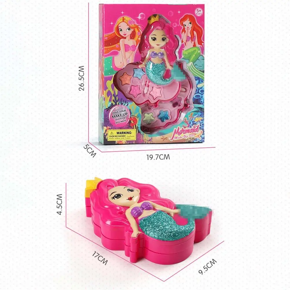 

Girls Makeup Set Beauty Safety Non Toxic Make Up Kit with Box Kids Cosmetics Toy for Gilrs Pretend Play Makeup Toys