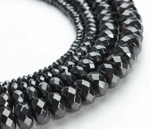 

Ожерелье fsgt4s из Гематитовых бусин с плоской огранкой, 4/6/8/10 мм