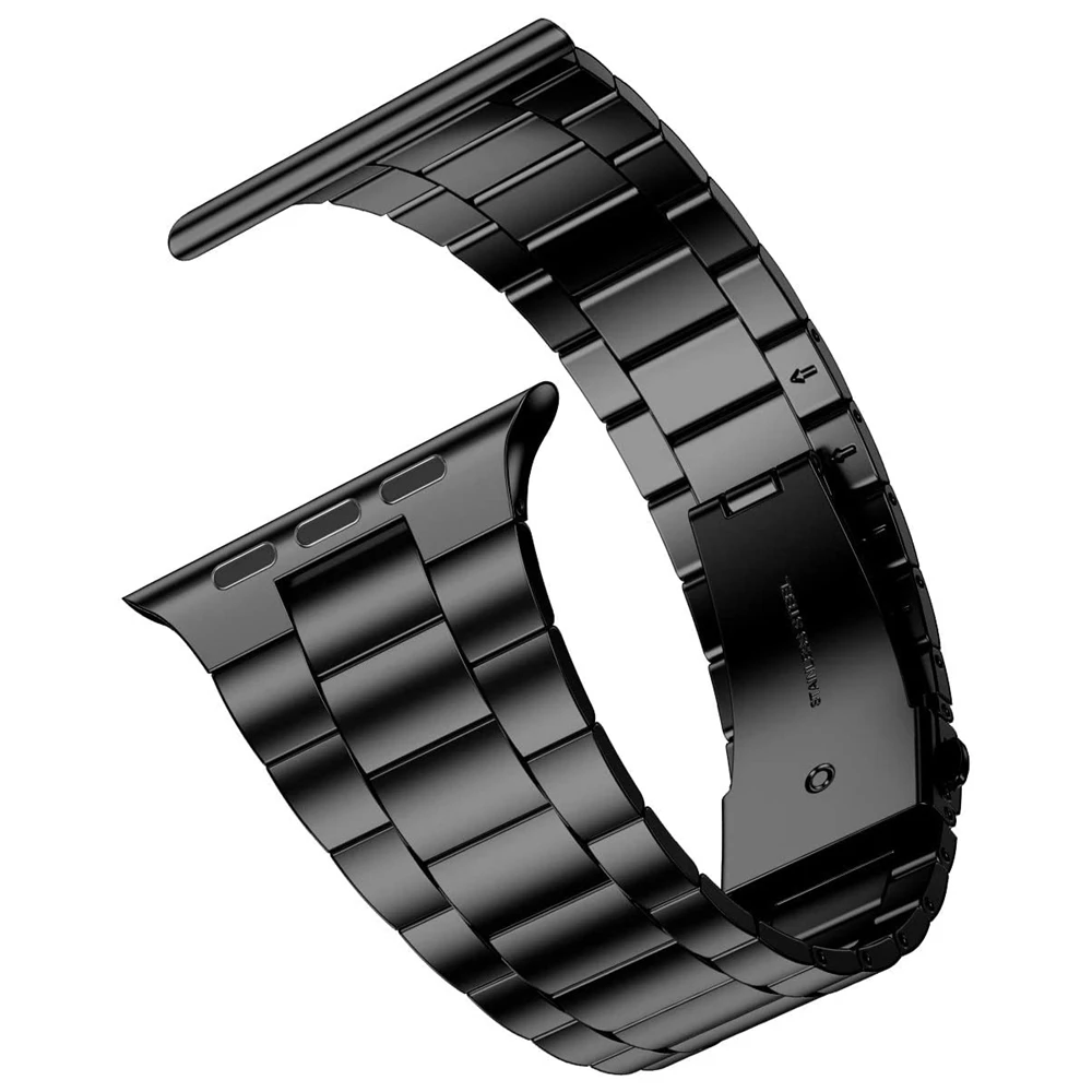 

Ultra-Thin Strap for Apple Watch 5/4 Band 44mm 40mm No Gap Design Stainless Steel Business Bands iWatch 38mm 42mm Slim Bracelet