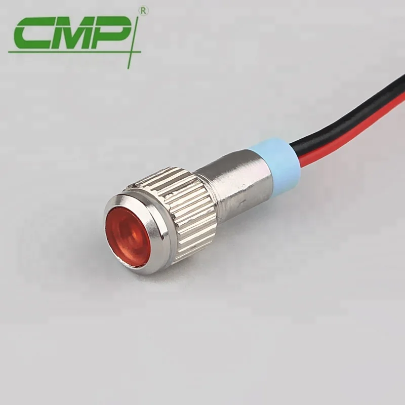 Водонепроницаемый металлисветильник маленький индикатор CMP 24 В светодиодная