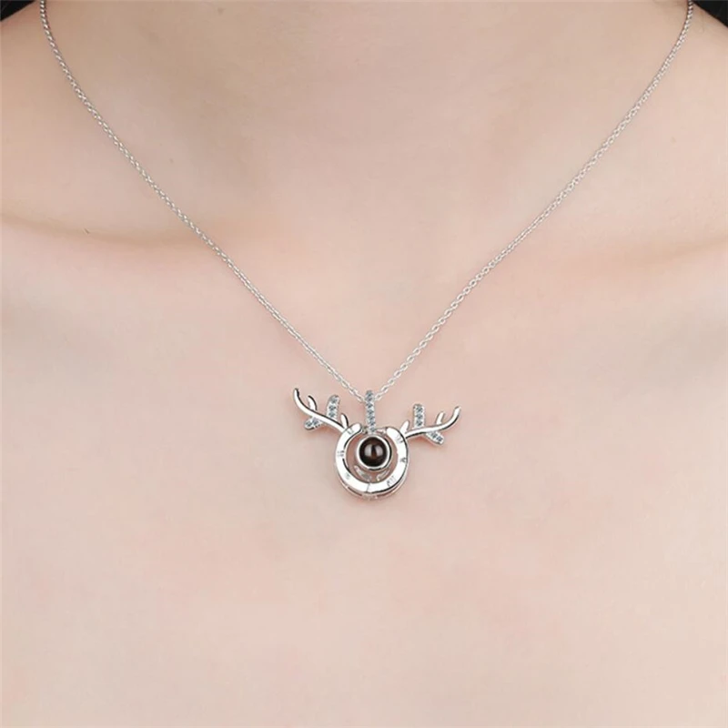 Ожерелье женское из серебра 100 пробы с оленьими рогами на 925 языках | Украшения и