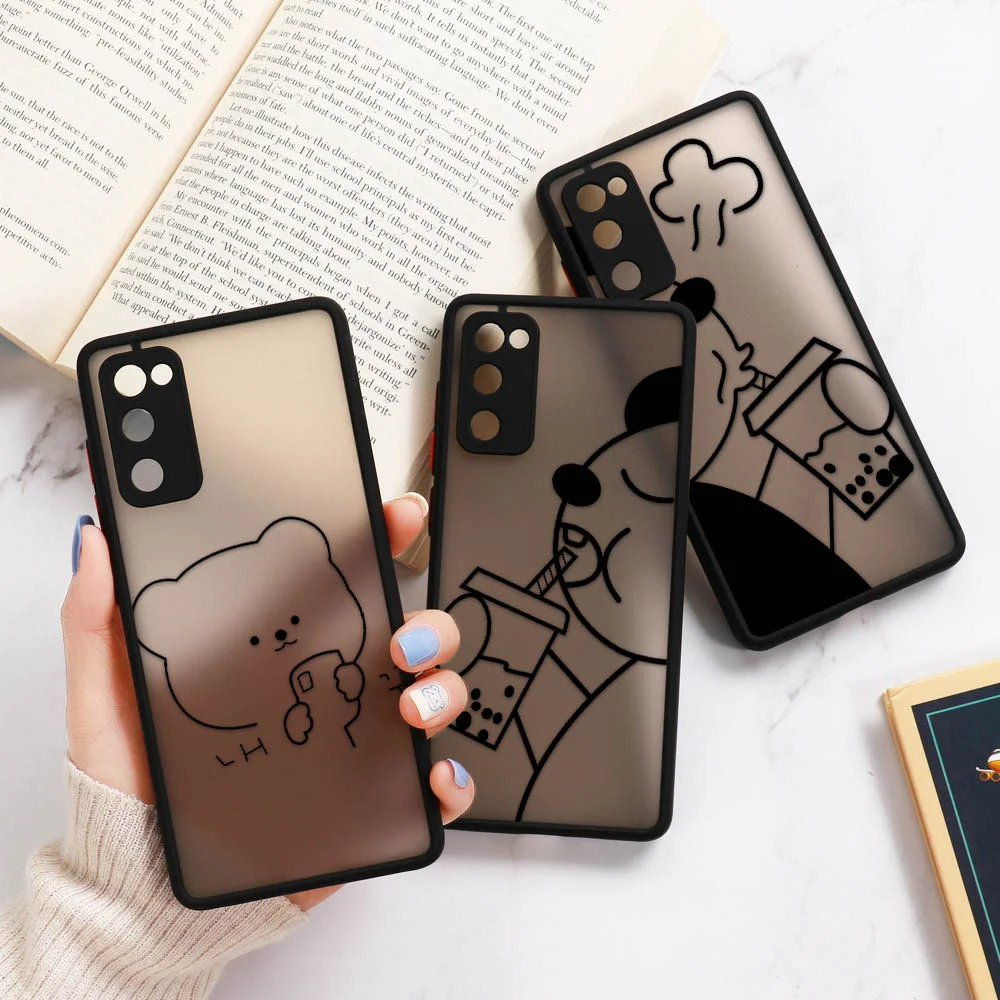 

For Samsung S21 Ultra Case Cartoon Cover For Samsung Note 10 Pro Note 9 8 20 Ultra S21 FE S9 S8 S10 S20 S21 Plus S10e M31 Funda