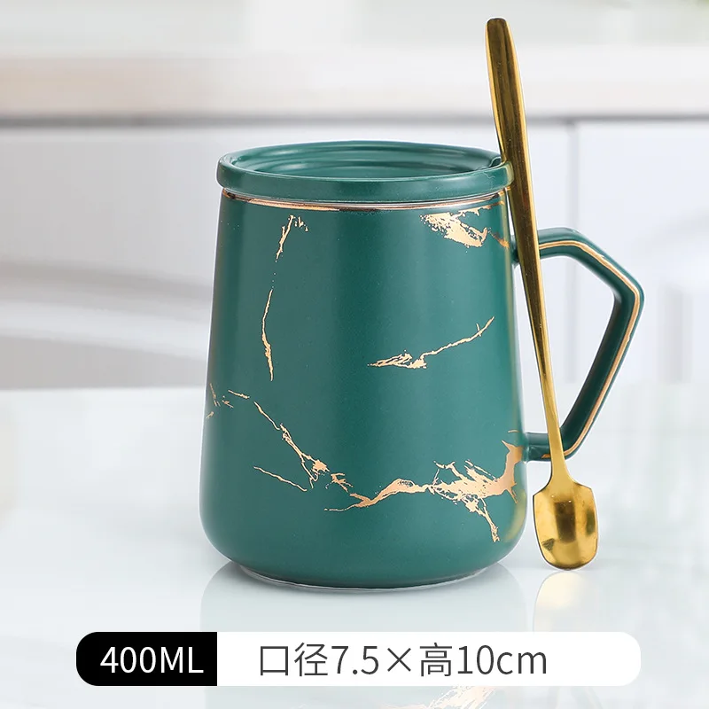 

Creative Ceramic Cup In Phnom Penh Mug With Spoon Couple to couple Ceramic Mugs Coffee Milk Cup Gift