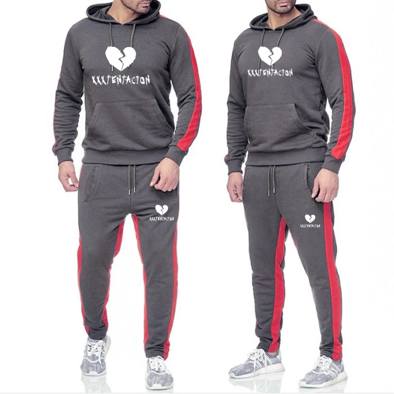 

Fashion Printed Clothing Men's Hoodie Sets Sports Casual Wear & Track And Field Jogger Sports Pants Sets Men