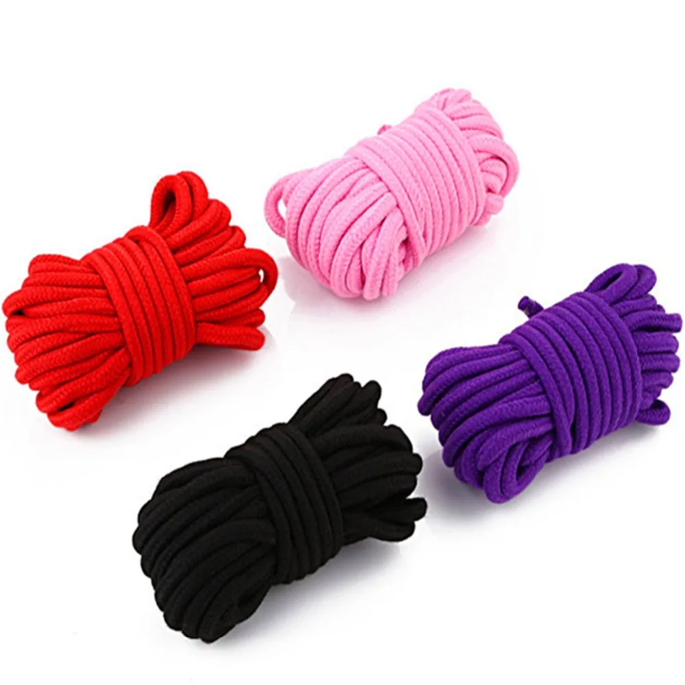 

10M Length Fetish Alternative slave bondage rope Restraint Cotton Tied Rope sex products for couples adult game Handcuffs