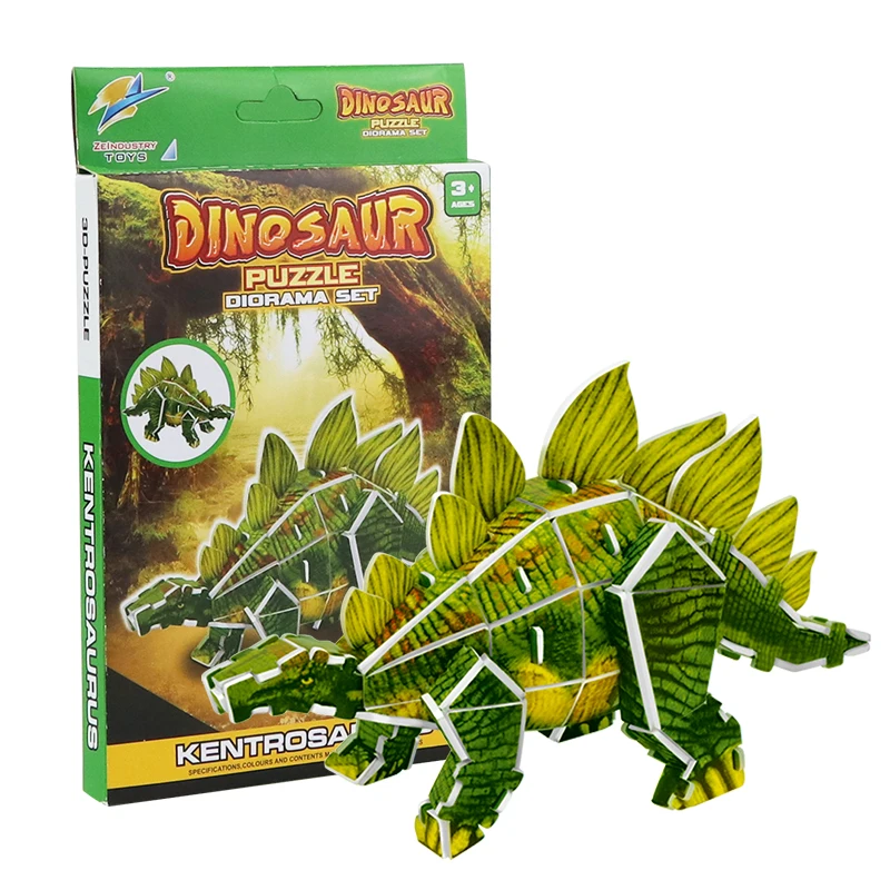Dinosaur 3D Puzzle Three-dimensional Educational Learning Toys For Boys Kids Assembly Model Desk Decoration | Игрушки и хобби