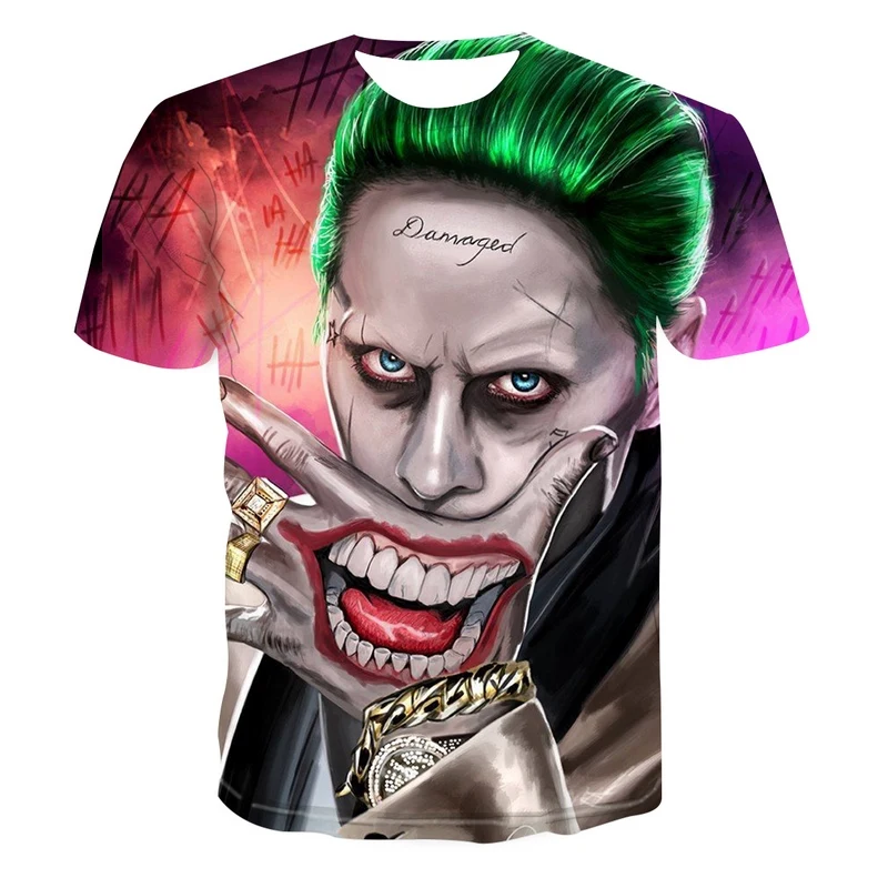 

New For 2021 Cool Fashion T Shirt For Men And Women Glamour Clown Print 3d T Shirt Summer Short Sleeve T Shirts Graphic T Shirts