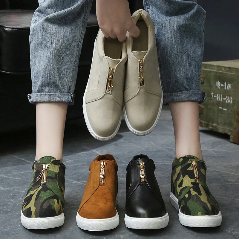 2020 новый унисекс без шнуровки Женские кроссовки размера плюс 43 армийский