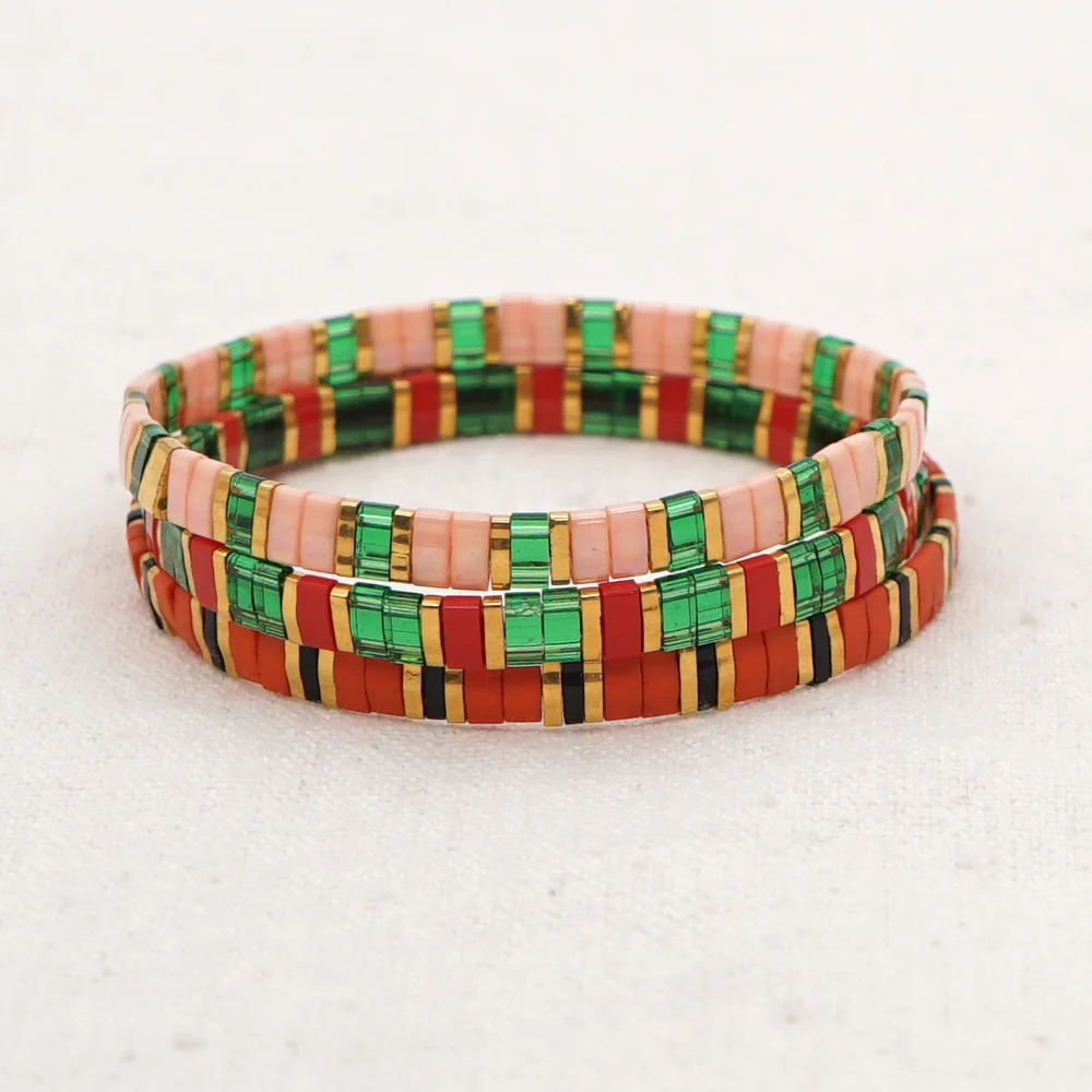 Go2boho браслет из стеклянных бусин для женщин ювелирные изделия Femme модные японские