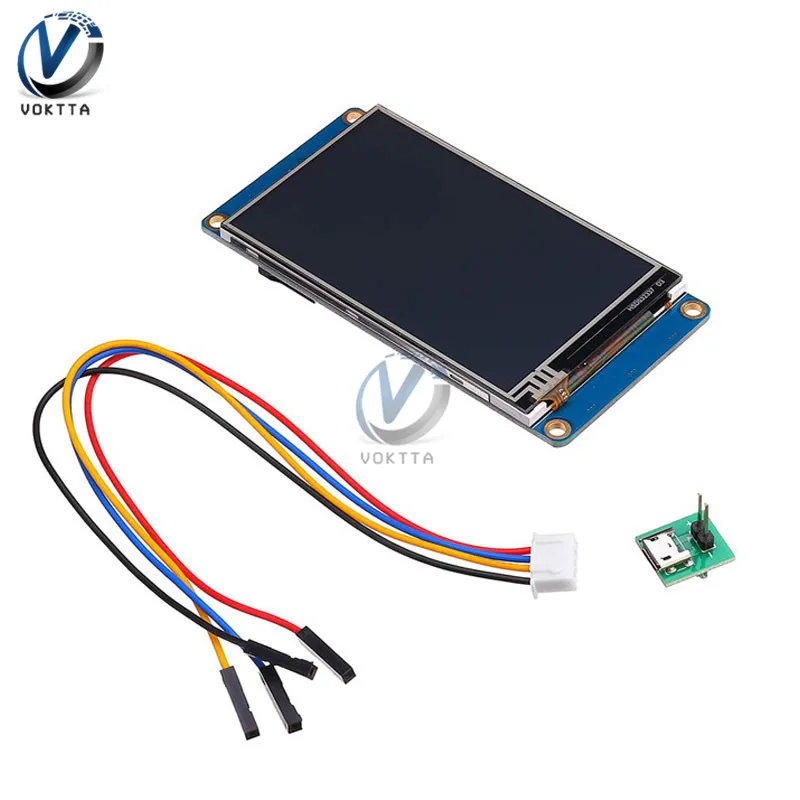 3 2 &quotTFT 400X240 сенсорный экран резистивный умный HMI lcd модуль для Arduino Raspberry Pi|Детали и
