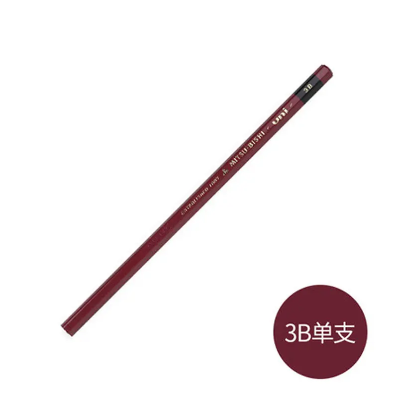 3B 1PCS Uni 1887 Улучшенный деревянный карандаш для проверки твердости карандаш для рисования HI-UNI 1 шт - Цвет: 3B 1PCS