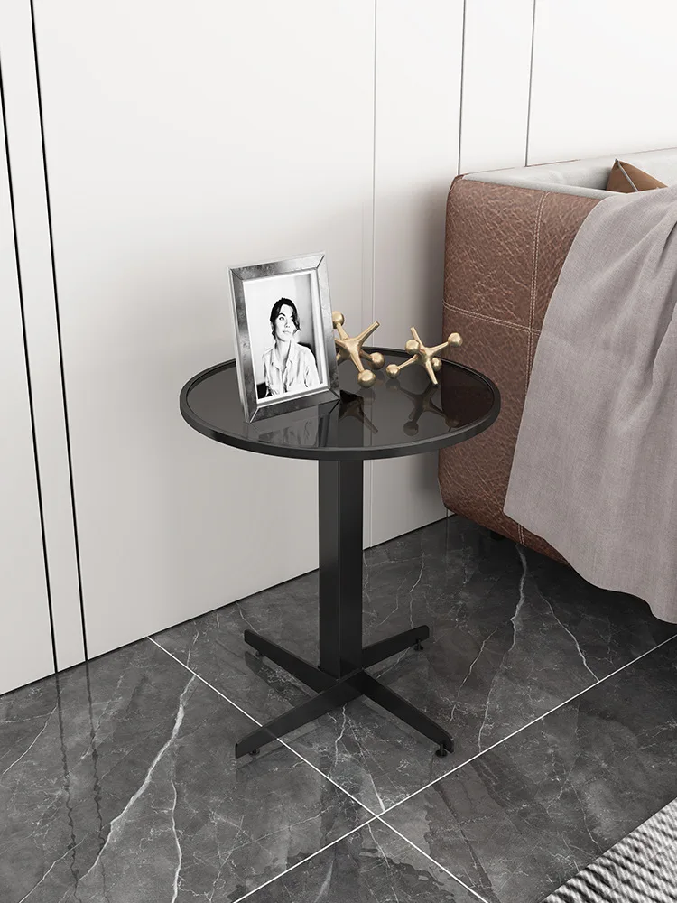 

Coffee Table Simple Modern Nordic Mini Small Tea Living Room Sofa Side Table Bedside Small Table Glass of Corner Table
