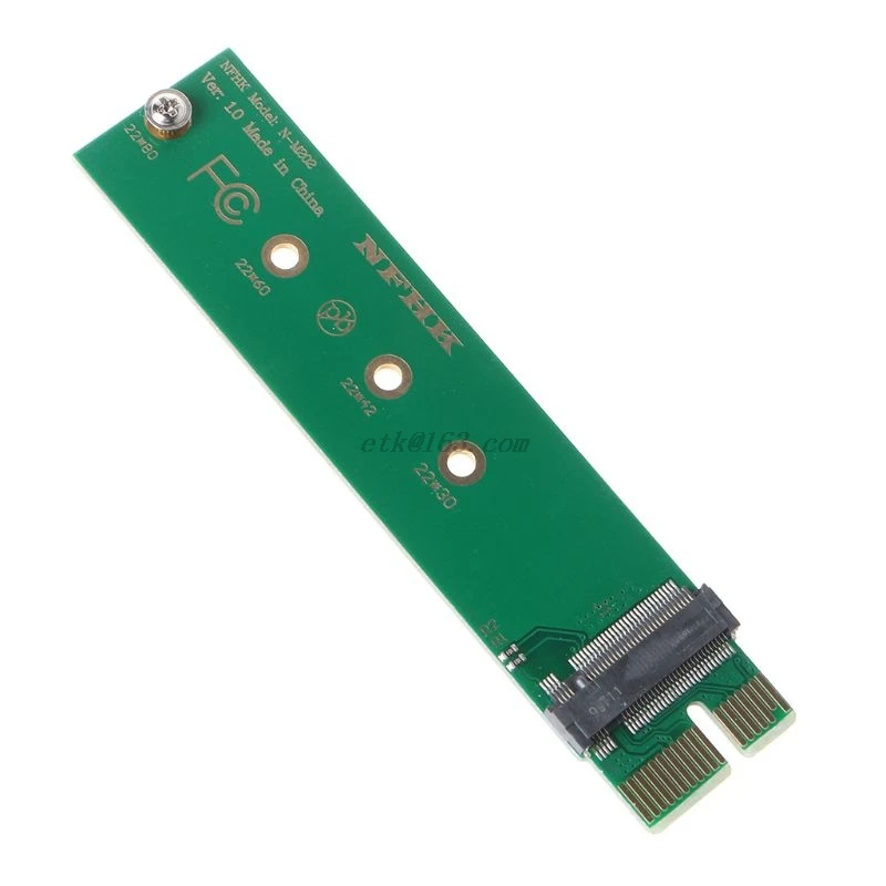 PCIe PCI-E 3 0 1x x1 к NGFF M-key M key M.2 NVME AHCI SSD Вертикальная карта адаптера для XP941 SM951 PM951 960 EVO |