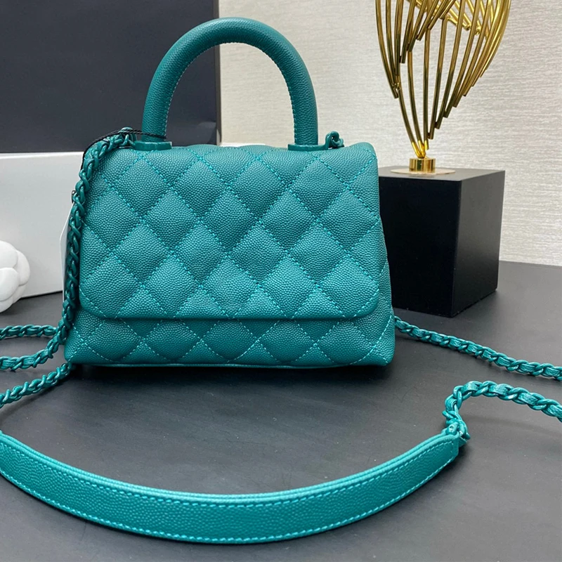 

Women Handle Bag Pink Mini Soft Genuine Leather Women Messenger Bag Outdoor Casual Paint Chain Female Single Shoulder Bag