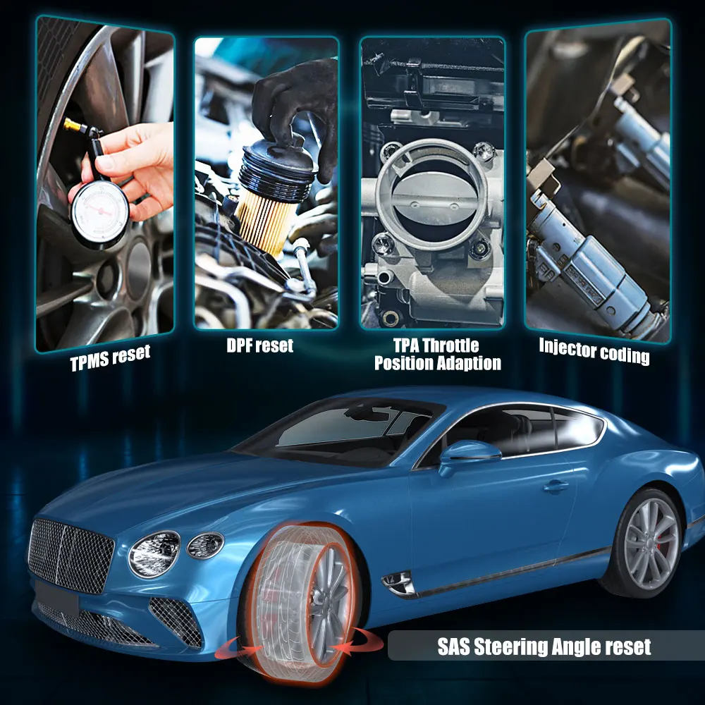 Автомобильный сканер Ancel VD700 OBD2 для полной диагностики системы ABS EPB TPMS DPF Сброс VAG VW