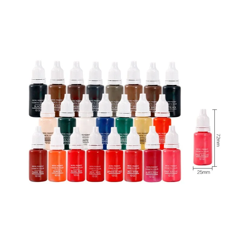 Tattoos for beginners to practice coloring Microblading Makeup Tattoo Ink Permanent Cosmetic Pigment for Eyebrow Embroidery