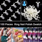 100 шт., флакон для полировки ногтей, с цветной панелью