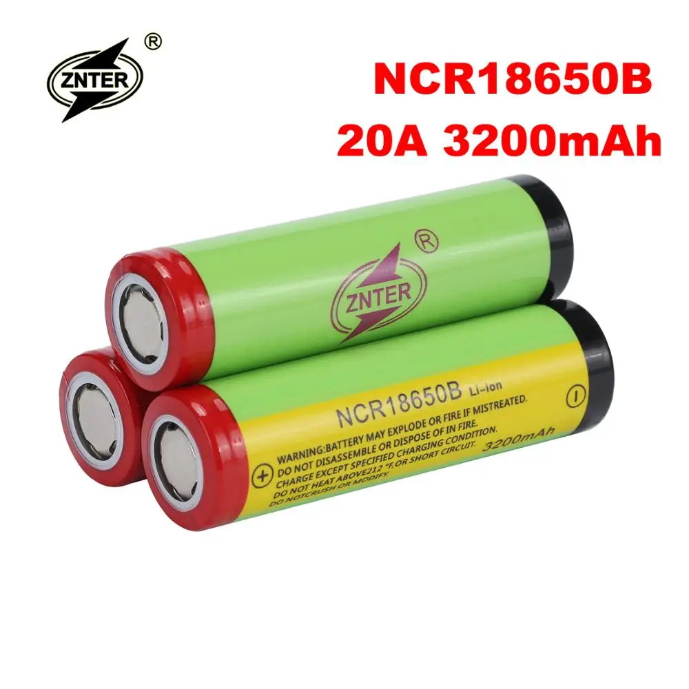 Аккумулятор Znter литий ионный NCR18650 3200 мАч 3 7 в 18650|Перезаряжаемые батареи| |