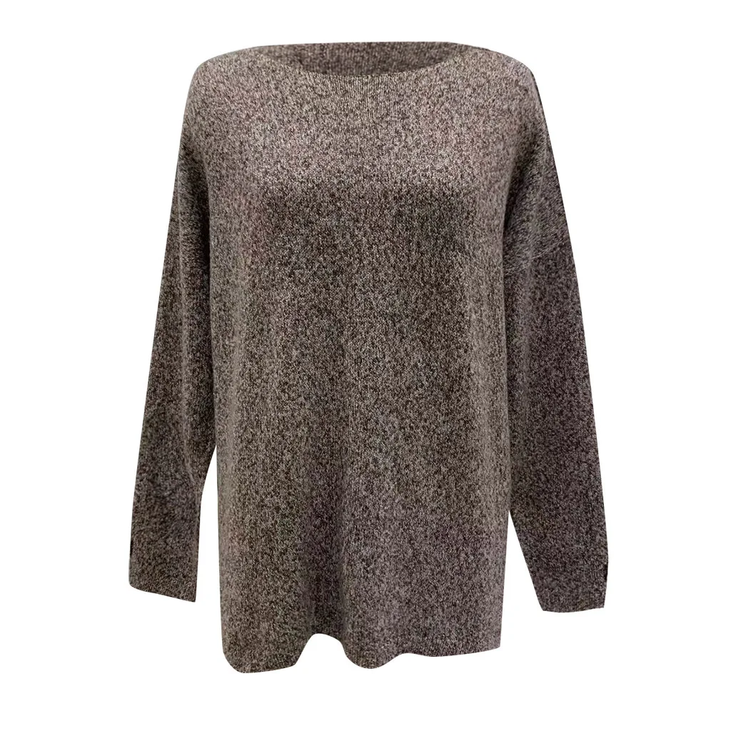 

Euramerican 2020 Spring Autumn Women's Knitted Pullovers Sweater O-neck Full Sleeve Thick Keep Warm Loose Ladies Jumper Tops