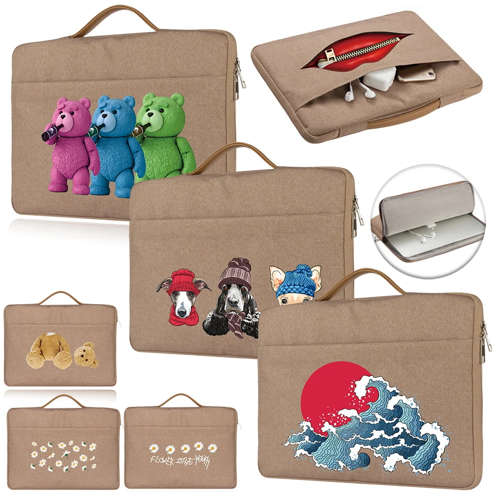 

Waterproof Carrying Bag Laptop Bag Case Notebook Bag for Macbook Handbag Briefcase Bag Computer Fabric Sleeve Case Accessories