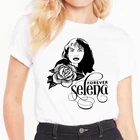 Женская футболка с принтом Selena quintilla, новые летние футболки Ulzzang Grunge, повседневные женские топы