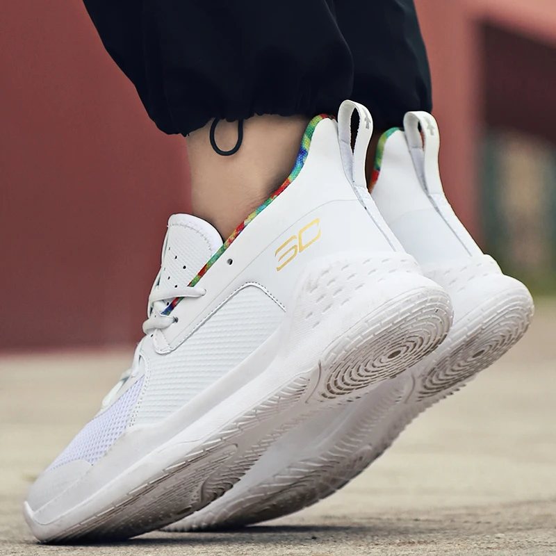 

Basketball Shoes for Men Lace-Up High Top Sneakers Mens Retro Basketball Shoes Breathable Trend Men Sneakers Walking Shoes