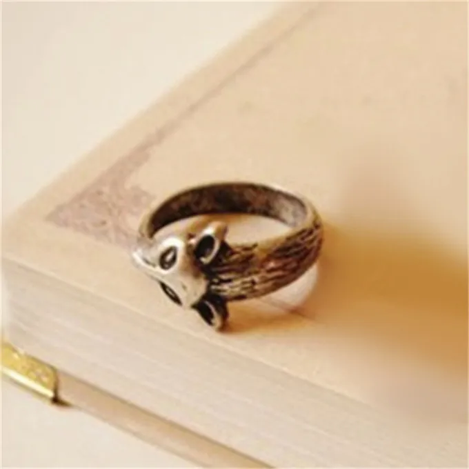 Лидер продаж кольцо в ретро стиле с кроликом лисой совой ювелирные изделия
