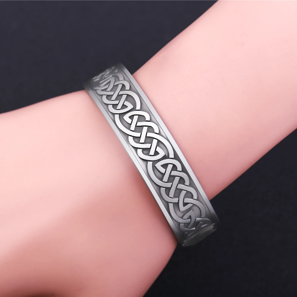 Мужской винтажный Браслет манжета LIKGREAT скандинавский Викинг с гравировкой в