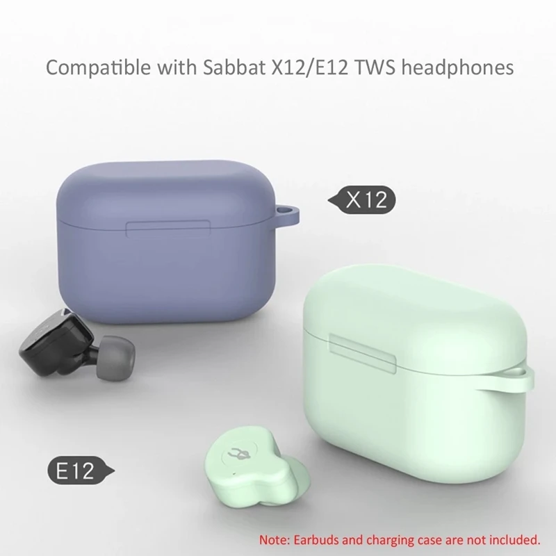 Силиконовый чехол для наушников Sabbat X12/E12 TWS защитный хранения зарядки
