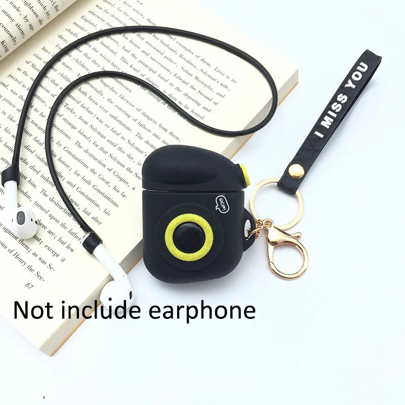 15-XiangJi-black Чехол для Apple AirPods i11 i13 i10 TWS Крышка для наушников корпусы гарнитурные с брелок для AirPods iX i12 зарядная коробка - Цвет: 15-XiangJi-black