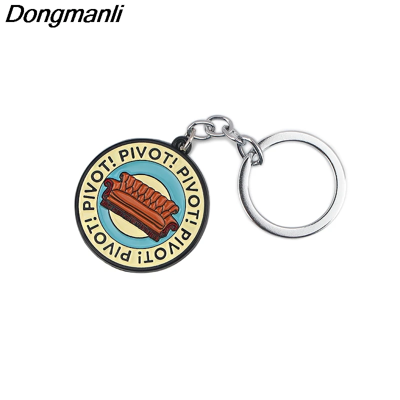 

DZ1854 Friends TV Show Pendant Keychains Key Chain Keys Ring Key Holder Creativity Enamel Charm Jewelry Gifts