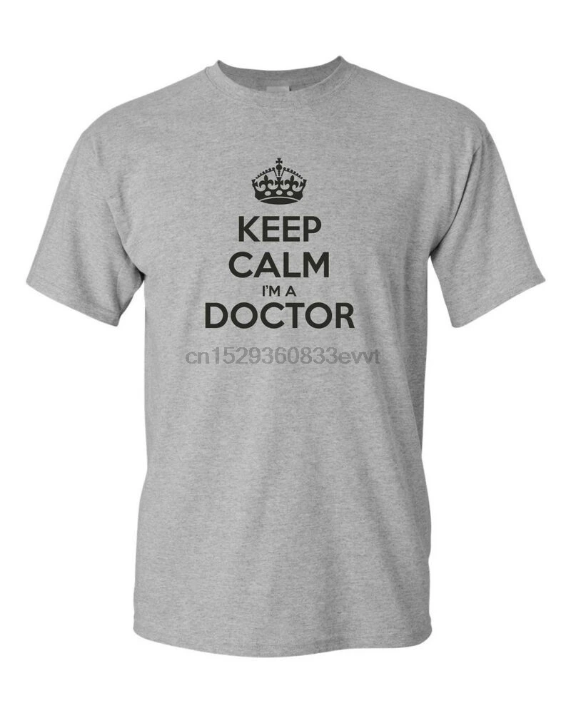 Забавная Мужская Футболка KEEP CALM DOCTOR идея подарка GP Medical |