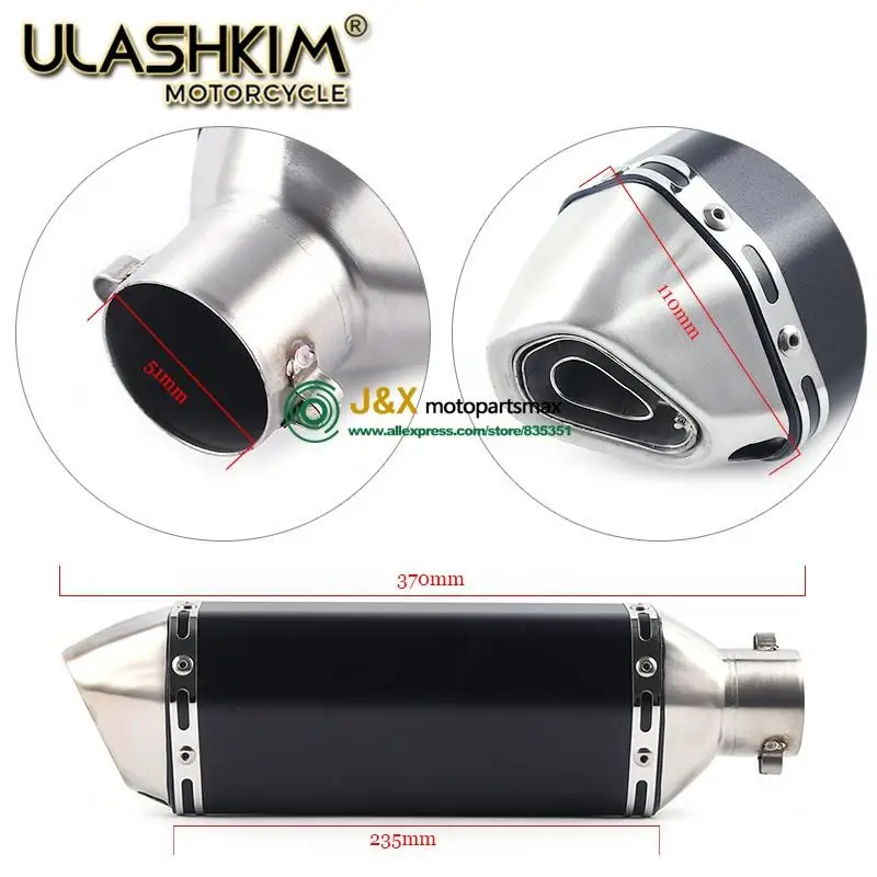 

Modified Front Middle Link Pipe Scooter Exhaust Muffler Escape Full System Slip On For yamaha NVX155 NVX 155 Aerox155 Aerox 155