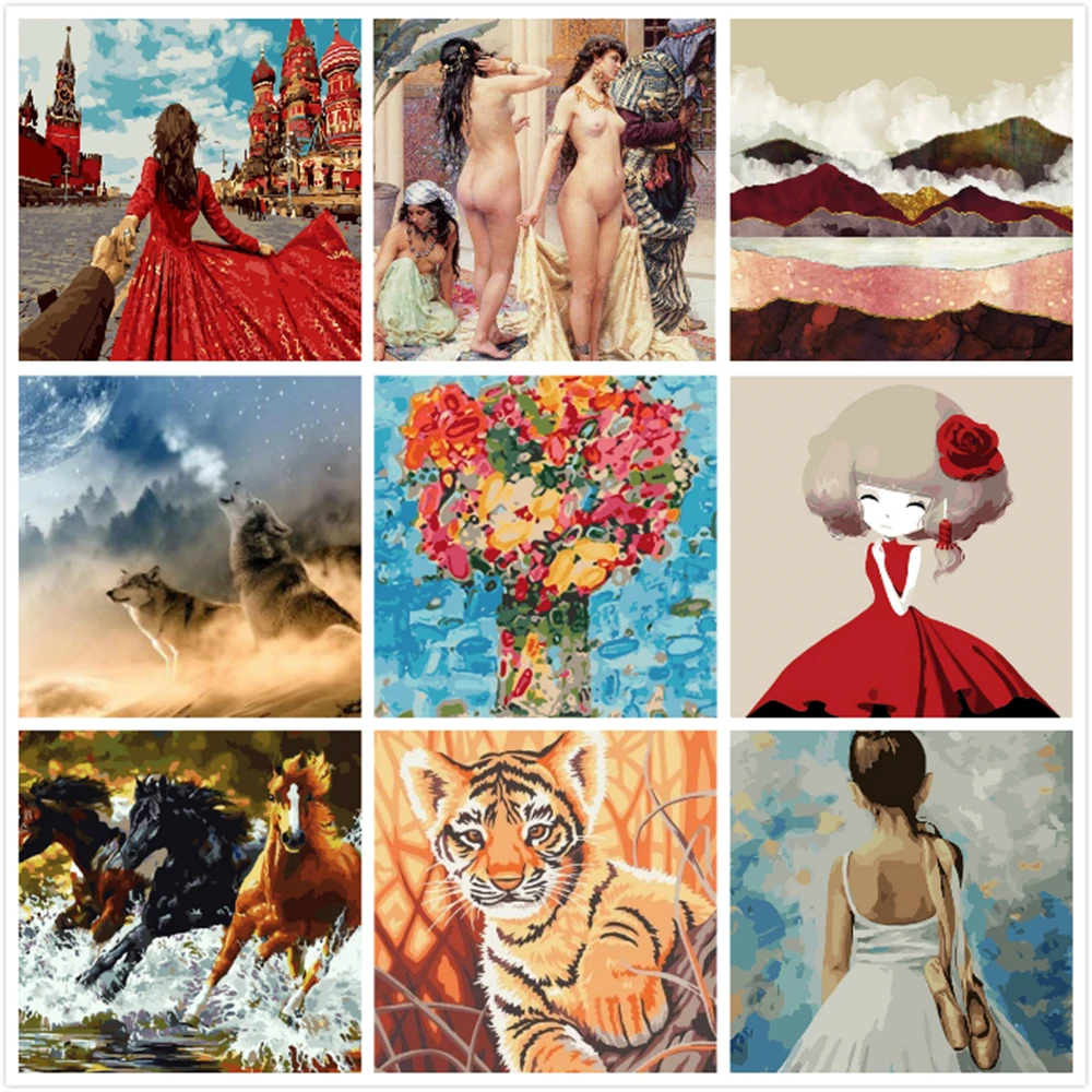 

Роспись с пузырями по номерам DIY цифровая картина картины для гостиной холст живопись поддержка для пользовательских картин