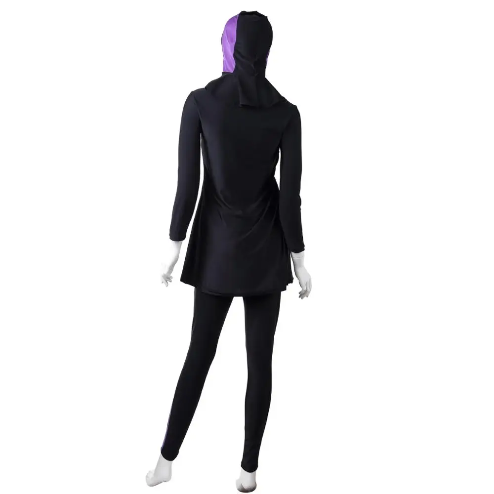 3 PCS Muslim Swimwear Burkini Modest Bathing Suit Islamic Swimsuit for Women