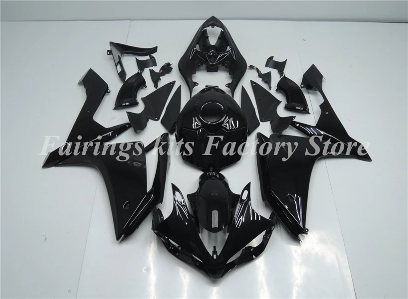 

Высококачественные новые комплекты обтекателей для мотоциклов из АБС-пластика, подходят для Yamaha YZF R1 2007 2008 YZF1000 07 08, черный глянцевый корпус ...