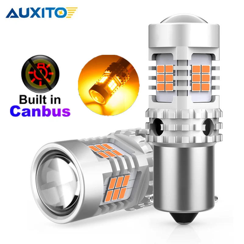 2 шт. автомобиль BAU15S светодиодный Нет Hyper флэш Янтарный Желтый 7507 PY21W лампы для