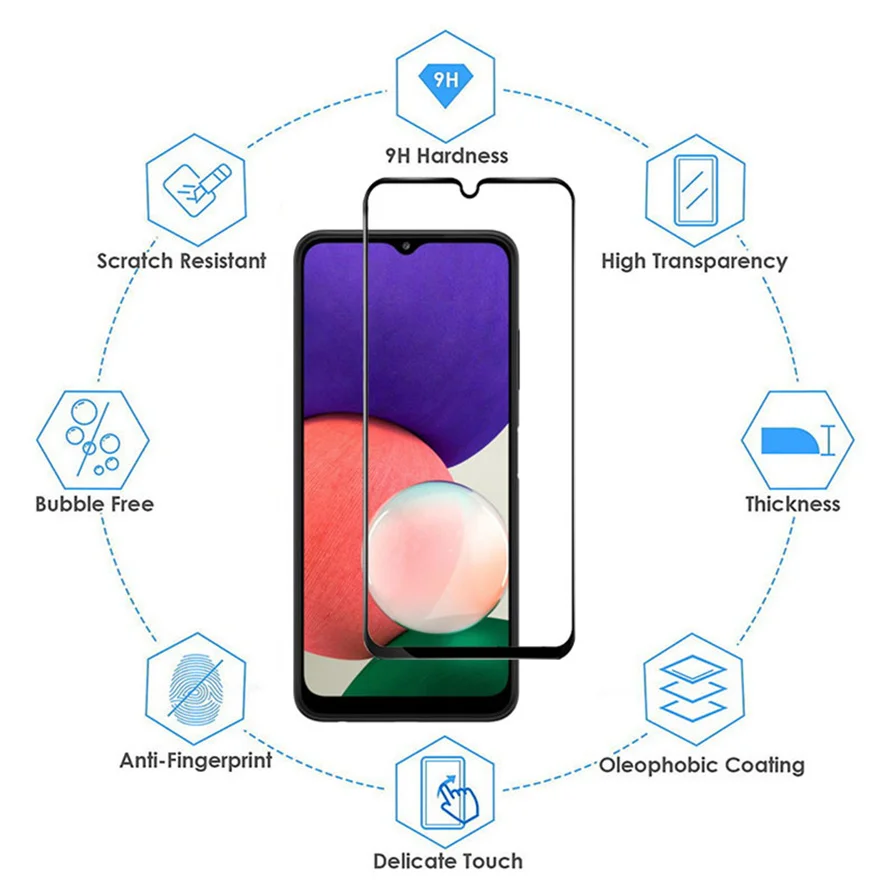 9d glass screen protector for a53 5g samsung a22 a23 a32 a33 a52s a53 a72 a73 camera film samsung galaxy a22s tempered glass free global shipping