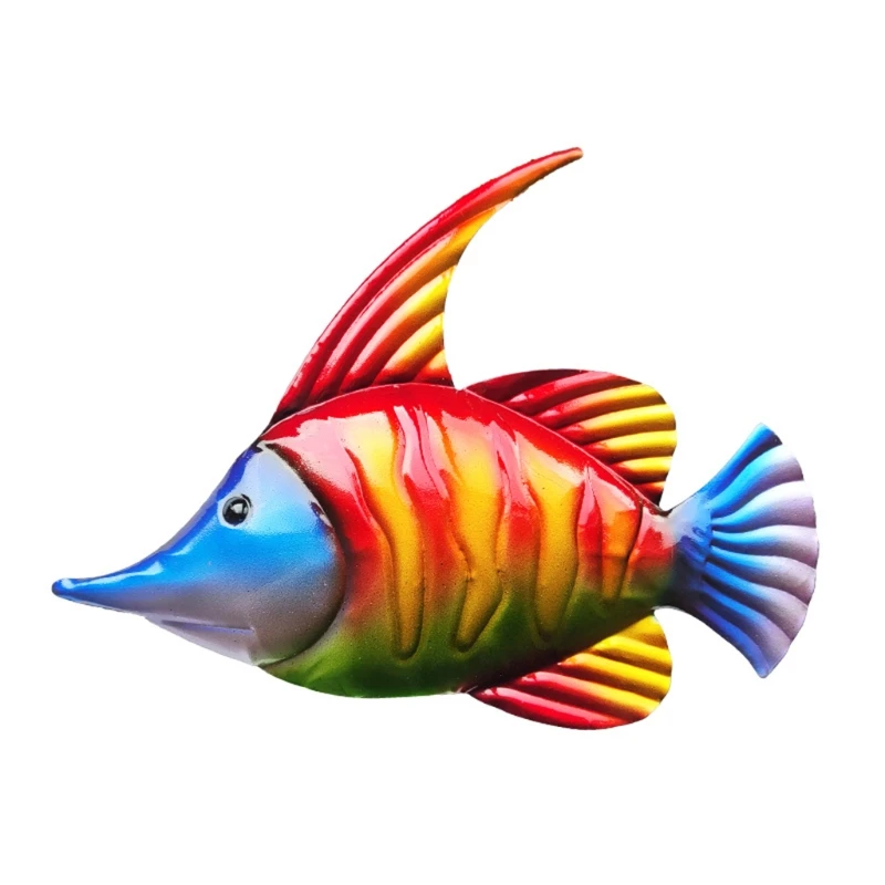 3 шт. декоративные подвесные металлические рыбки в виде радуги | Дом и сад