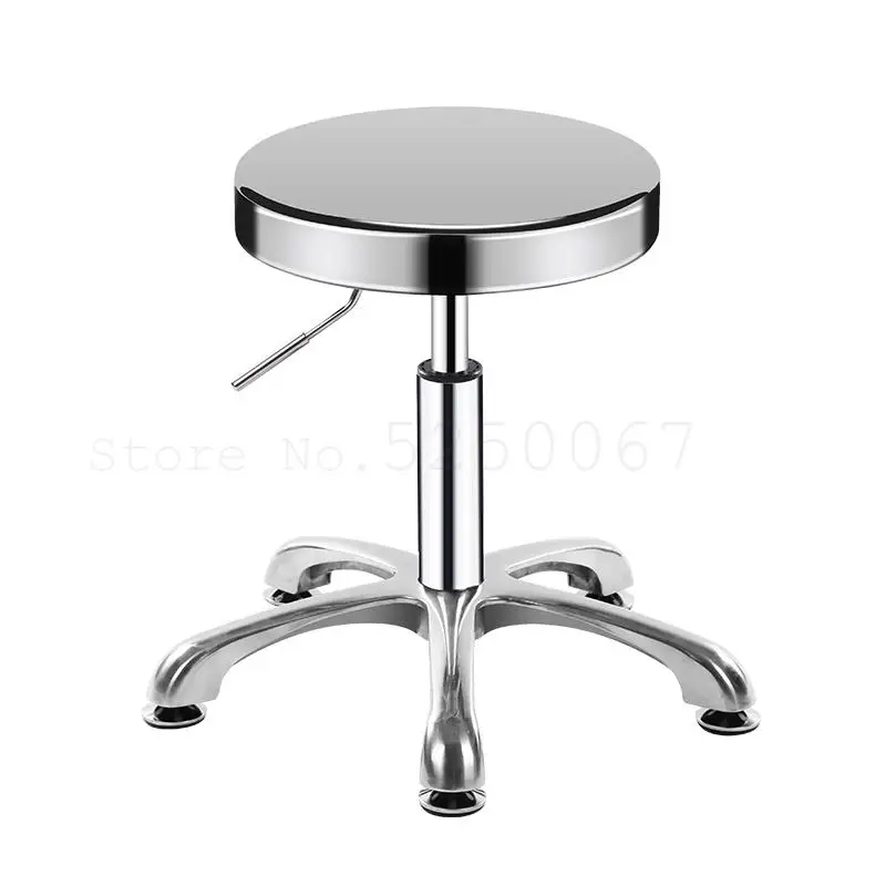 Подъемный стул из нержавеющей стали рабочая скамейка для стрижки волос