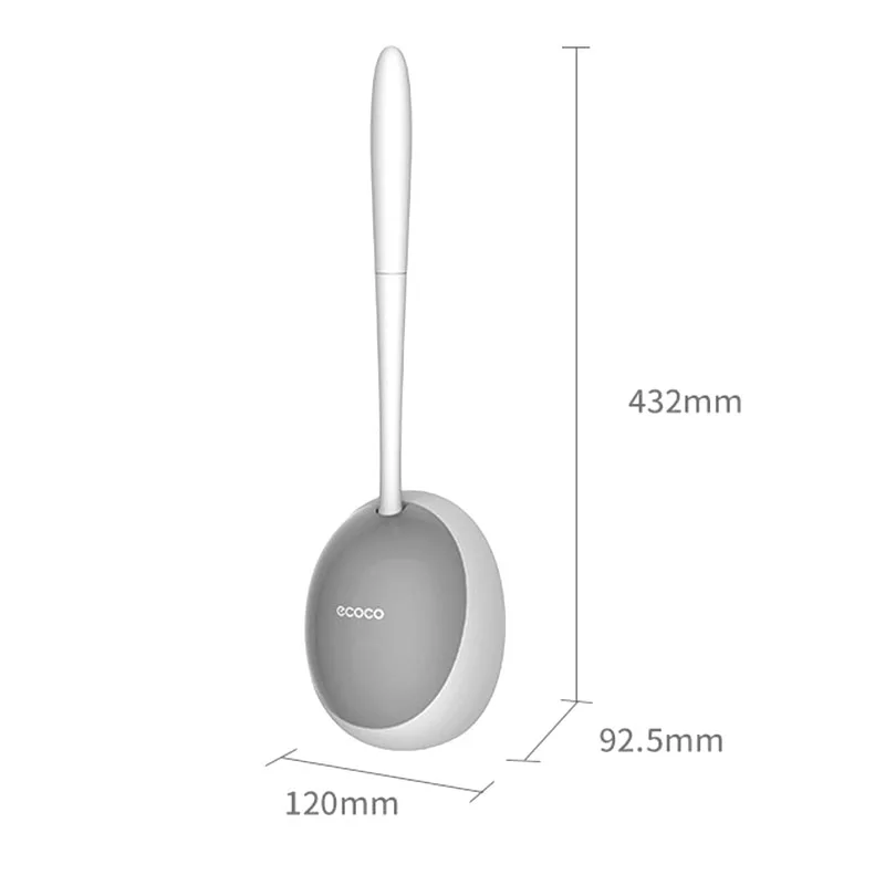 Toilet Brush Without Dead Corners Household Wall-mounted Racks Creative Bathroom Silicone Wash Squat | Обустройство дома