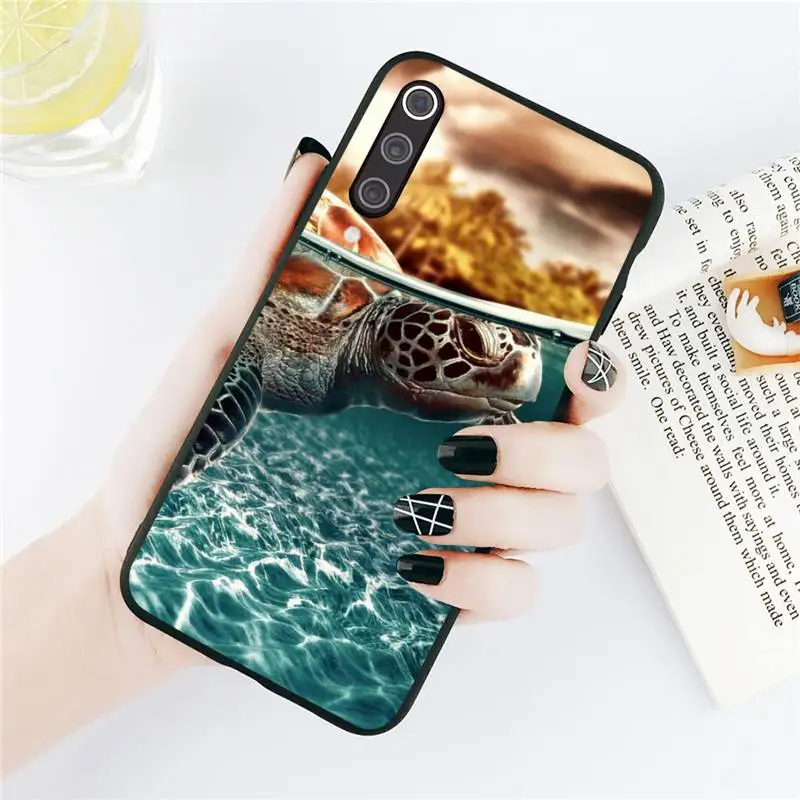 

Turtles cute ocean animal Phone Case For Xiaomi Redmi note 7 8 9 t k30 max3 9 s 10 pro lite Luxury brand shell funda coque