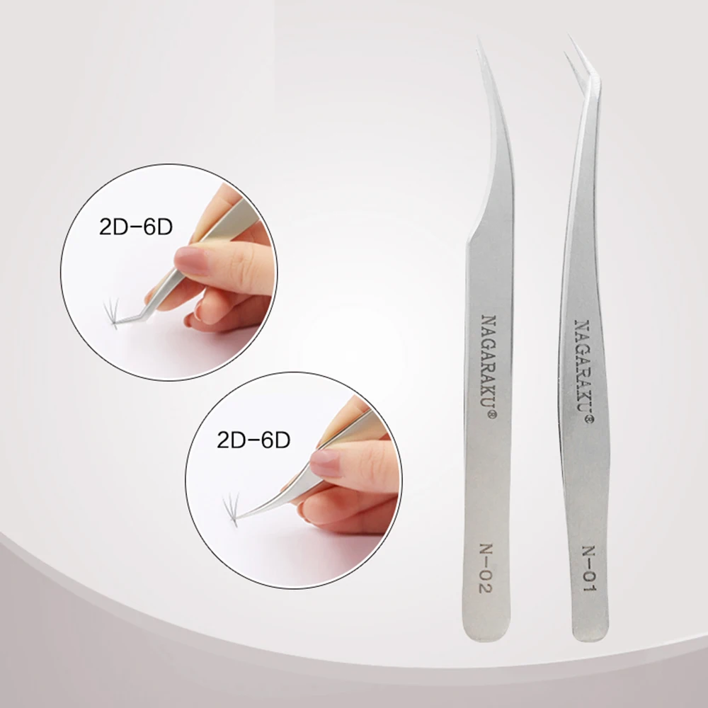 Eyelash Extensions Tweezers Set Multi-function Stainless Steel lash Beauty Make up tools | Красота и здоровье