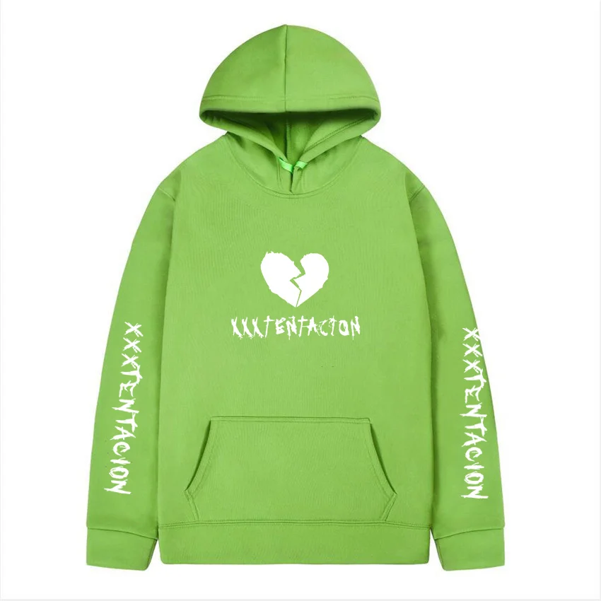 

Newest Fashion xxxtentacion Letter Printed Hoodie Fleece Sweatshirt Hip Hop Streetwear Sudadera Hombre Clothing Male Pullover