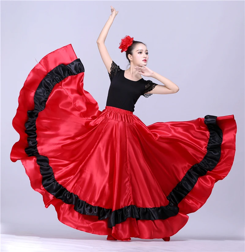 Women Flamenco Dance Costumes Spanish Dress Flamengo Dancer Clothes Ballroom Dancing Dresses Stage Performance Dancewear SL1442 |