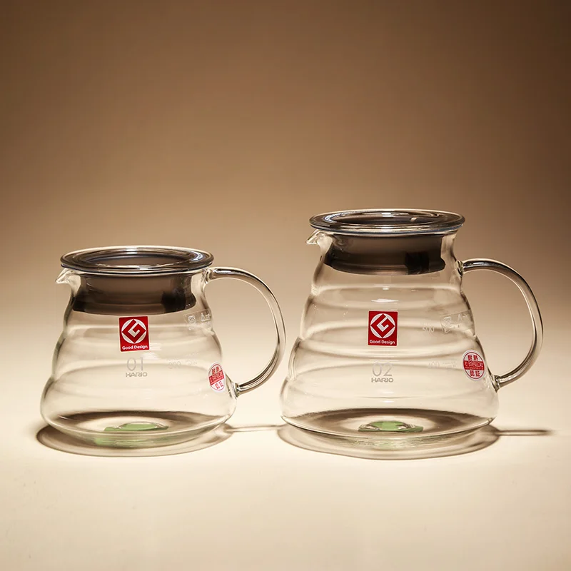 Hario V60 стеклянный кофейник в форме облака многоразовый чайник для кофе